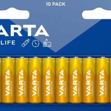 Blister 10x Pilhas Alcalinas LongLife LR6 AA 1,5V - VARTA