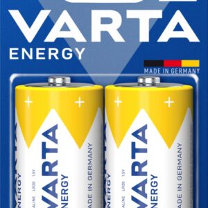 Blister 2x Pilhas Alcalina Energy D LR20 1,5V - VARTA