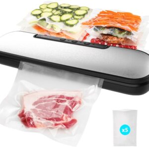 Máquina de Embalar a Vácuo SealVac Easy Magnetik 90W (Preto/Inox) - CECOTEC