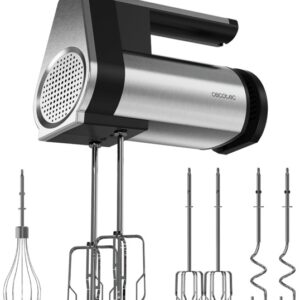 Batedeira Manual PowerTwist 500 Full Steel (Preto/Inox) - CECOTEC