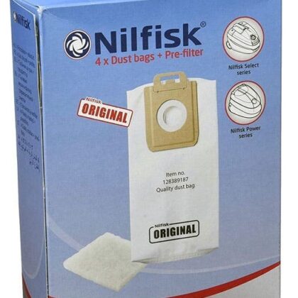 Pack 4x Sacos 107407639 p/ Aspirador - NILFISK