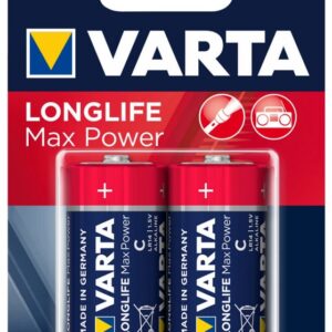 Blister 2x Pilhas Alcalinas LongLife Max Power C LR14 1,5V - VARTA
