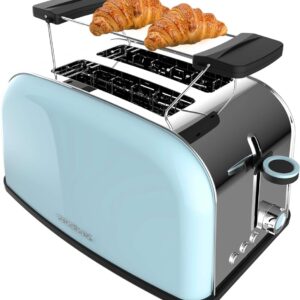 Torradeira Dupla Toastin´ Time 850W (Azul/Inox) - CECOTEC