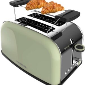 Torradeira Dupla Toastin´ Time 850W (Verde/Inox) - CECOTEC