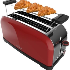Torradeira Toastin´ Time 1500W (Vermelho/Inox) - CECOTEC