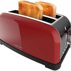 Torradeira Dupla Toastin? Time Lite 1500W (Vermelho/Inox) - CECOTEC