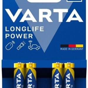 Blister 4x Pilhas Alcalinas LongLife Power AAA 1,5V - VARTA