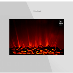 Lareira Elétrica Ready Warm 2690 Flames Connected 26 2000W (Branco) - CECOTEC