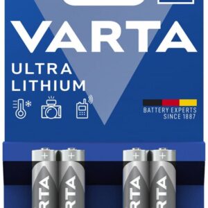 Blister 4x Pilhas Ultra Lithium AAA 1,5V - VARTA