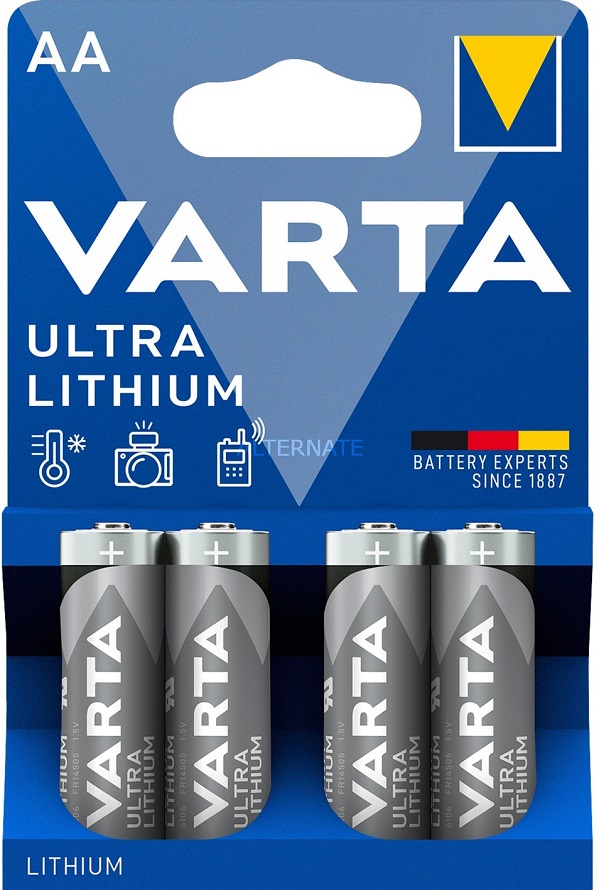 Blister 4x Pilhas Ultra Lithium AA 1,5V - VARTA