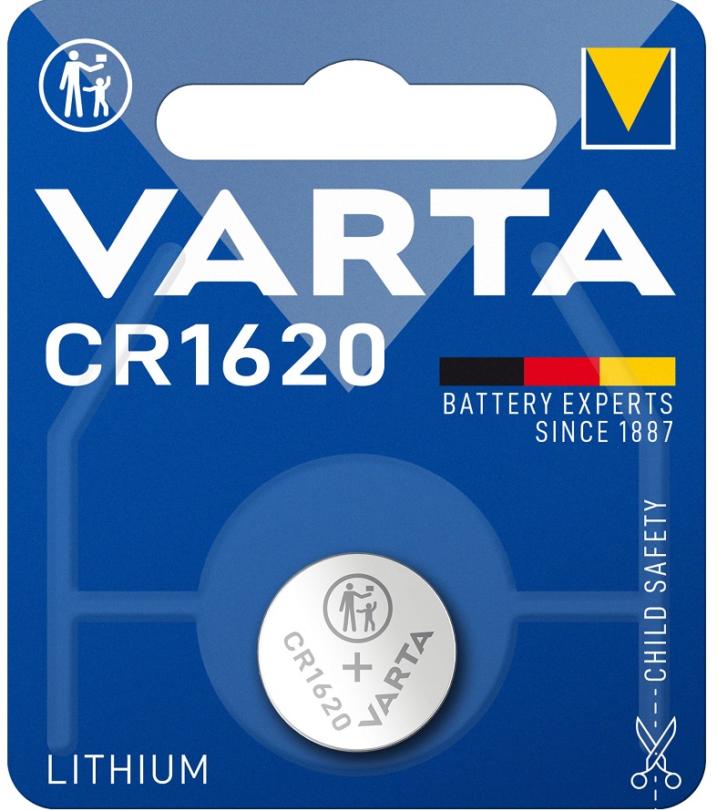 Pilha Lithium 3V CR1620 - VARTA