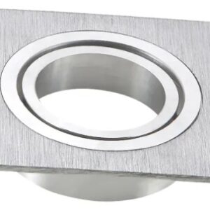 Aro Quadrado Ajustável em Aluminio p/ Lampadas MR16-GU10