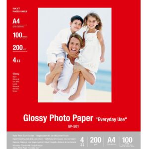 Papel Fotográfico Brilho A4 (100 Folhas) - CANON