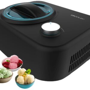 Máquina de Gelados c/ Compressor Gelacy 800 0.8L 100W (Preto) - CECOTEC