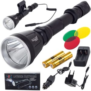 Lanterna de Mão LED CREE XM-L T6 c/ Acessórios - BAILONG