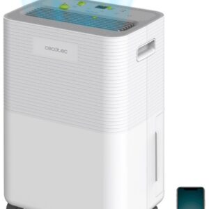 Desumidificador 16L/Dia BigDry 8000 Expert Connected 2L c/ Função de Secar Roupa (Branco) - CECOTEC