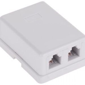 Tomada Telefone Dupla RJ11 4P4C