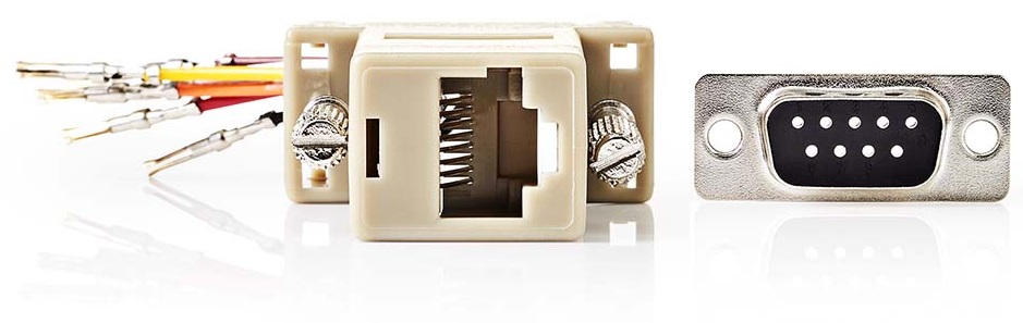 Ficha Adaptadora DB9 Macho - RJ45 Femea
