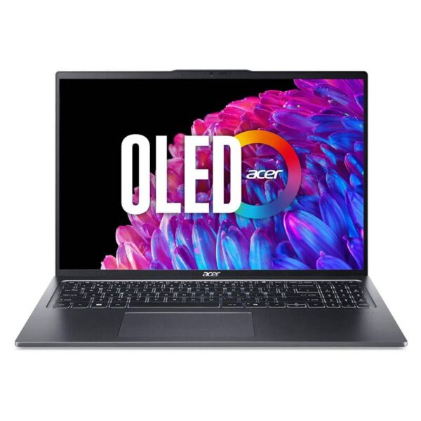 Portátil Acer Swift Go 16 SFG16-72 16" OLED 3200 x 2000 (WQXGA+) Intel Core Ultra 7 - 155U 16Gb 1Tb Intel Graphics Design de dobradiças de 180 graus Wi-Fi 6E Win 11 Home Wi-Fi 6E