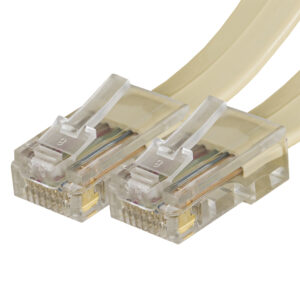 Cabo Telefone RJ45 8 Pinos Creme (7,5 mts)