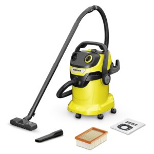 Aspirador de S?lidos/L?quidos 25L 1100W WD 5 V-25/5/22 (Preto/Amarelo) - KARCHER
