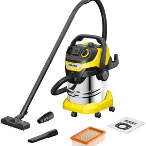 Aspirador de Pó/Líquidos WD 5 P S V-25/5/22 25L 1100W (Preto/Inox/Amarelo) – KARCHER