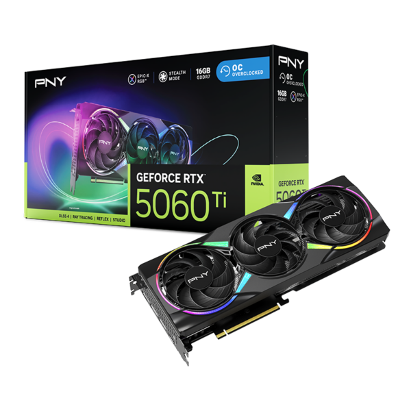 Placa Gráfica PNY GeForce RTX 5060 Ti OC 16GB GDDR7