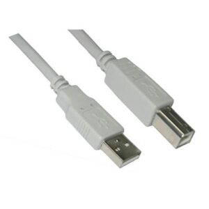 Cabo USB A Macho - USB B Macho Bege (1 metro) - Nanocable