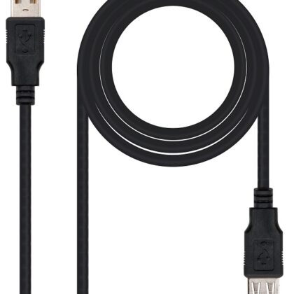 Cabo Extensão USB A Macho - USB A Fêmea (1 metro) - Nanocable