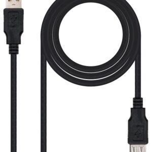 Cabo Extensão USB A Macho - USB A F?mea Preto (1,8 mts) - Nanocable