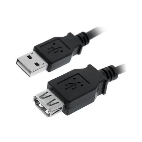 Cabo USB A Macho - USB A Fêmea Preto (3 mts) - Nanocable