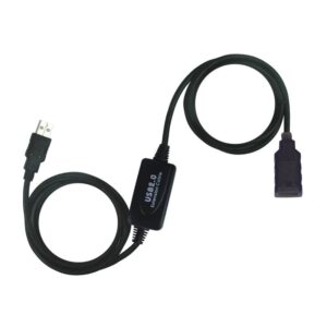 Cabo USB A Macho - USB A Fêmea (10 mts) Preto - Nanocable