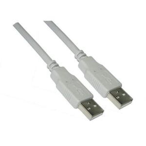 Cabo USB A Macho - USB A Macho Bege (2 mts) - Nanocable