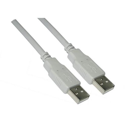 Cabo USB A Macho - USB A Macho Bege (2 mts) - Nanocable