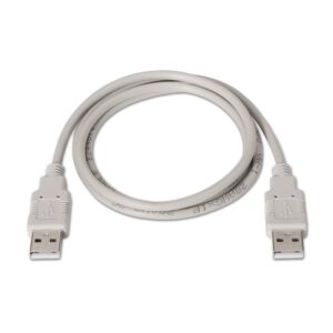 Cabo USB 2.0 A Macho - USB 2.0 A Macho Bege (3 mts) - Nanocable