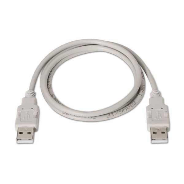 Cabo USB 2.0 A Macho - USB 2.0 A Macho Bege (3 mts) - Nanocable