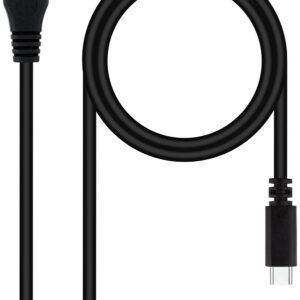 Cabo USB 3.0 c/ Conector USB-C Macho - Micro-USB Macho (1 metro) - Nanocable