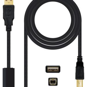 Cabo USB A Macho - USB B Macho c/ Filtros (3 mts) - Nanocable