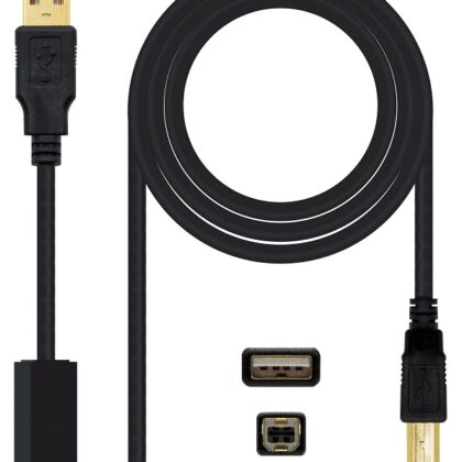 Cabo USB A Macho - USB B Macho c/ Filtros (3 mts) - Nanocable
