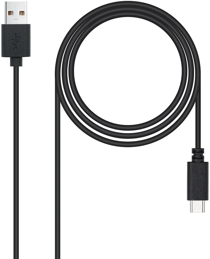 Cabo USB 2.0 c/ Conector USB-C Macho - USB-A Macho (3 mts) - Nanocable