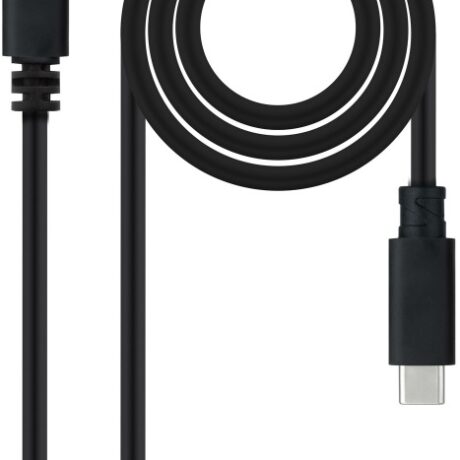 Cabo USB-C Macho - USB-C Macho Preto (1,5 mts) - NANOCABLE