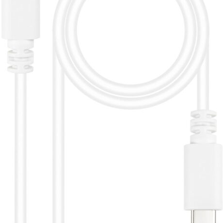 Cabo USB-C Macho - USB-C Macho Branco (1,5 mts) - NANOCABLE