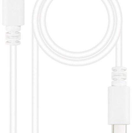 Cabo USB-C Macho - USB-C Macho Branco (1 mts) - NANOCABLE