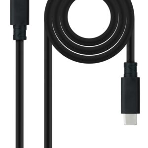 Cabo USB-C Macho - USB-C Macho (2 metros) - Nanocable