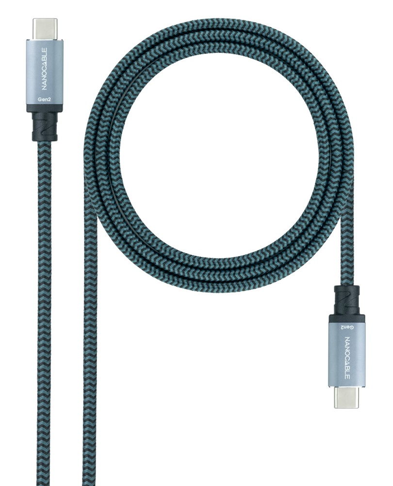 Cabo USB-C Macho - USB-C Macho (2 metros) - NANOCABLE