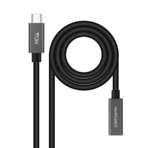 Cabo USB C Macho - USB C F?mea (0.5 metros) - NANOCABLE