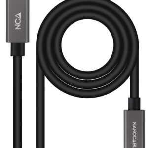 Cabo USB-C Macho - USB-C F?mea Preto (1 metro) - NANOCABLE