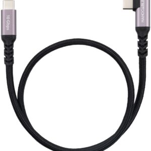 Cabo USB-C 90º Macho - USB-C Macho 100W/5A 4K/60Hz (1 metro) - NANOCABLE