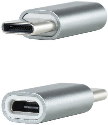 Adaptador União USB-C Macho - Micro USB Fêmea - Nanocable