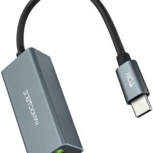 Conversor USB-C Macho - Conector RJ45 F?mea (Cinzento) - Nanocable